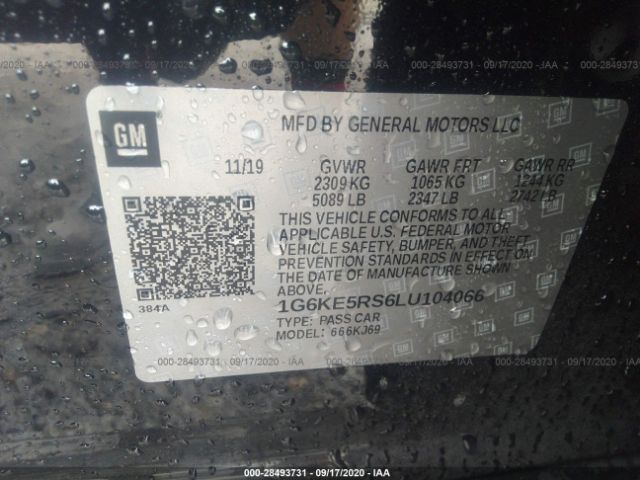 Cadillac CT6 2020 аукцион фото