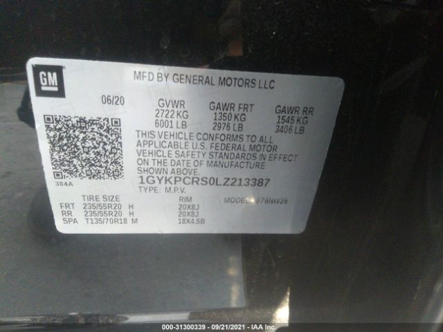 Cadillac XT6 2020 аукцион фото