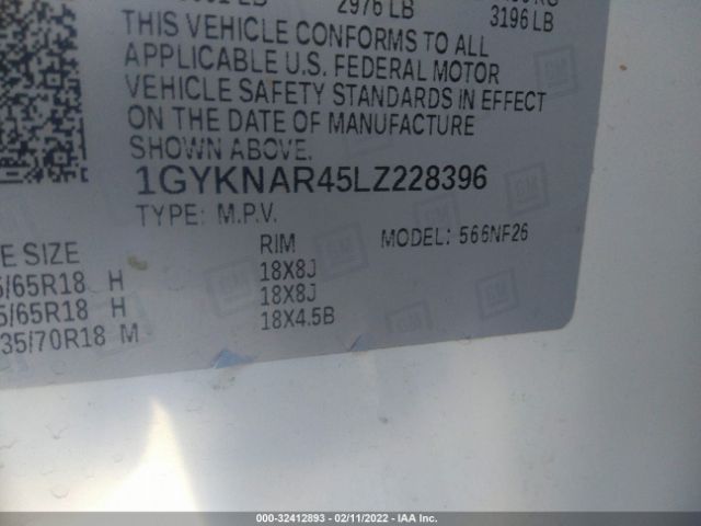 Cadillac XT5 2020 аукцион фото