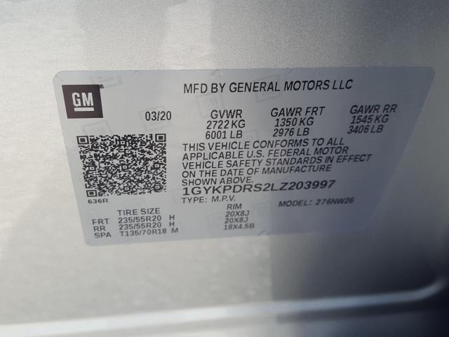 Cadillac XT6 2020 аукцион фото
