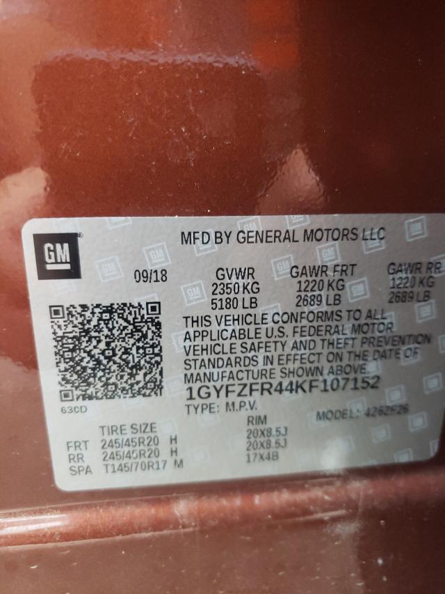 Cadillac XT4 2019 аукцион фото