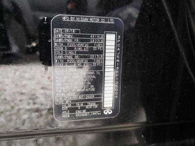 3PCAJ5M18KF141324 - Infiniti QX50 2019