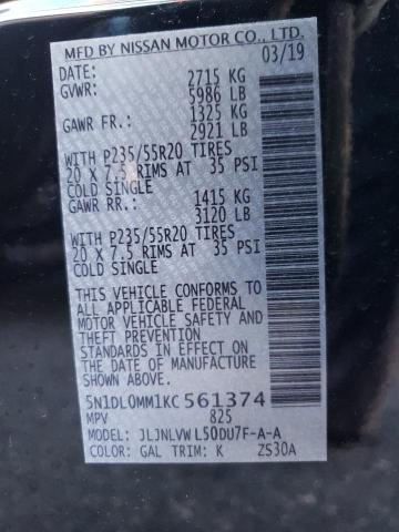 5N1DL0MN4KC523159 - Infiniti QX60 2019