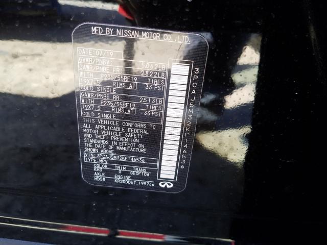 JN8AZ2NE0K9234376 - Infiniti QX80 2019