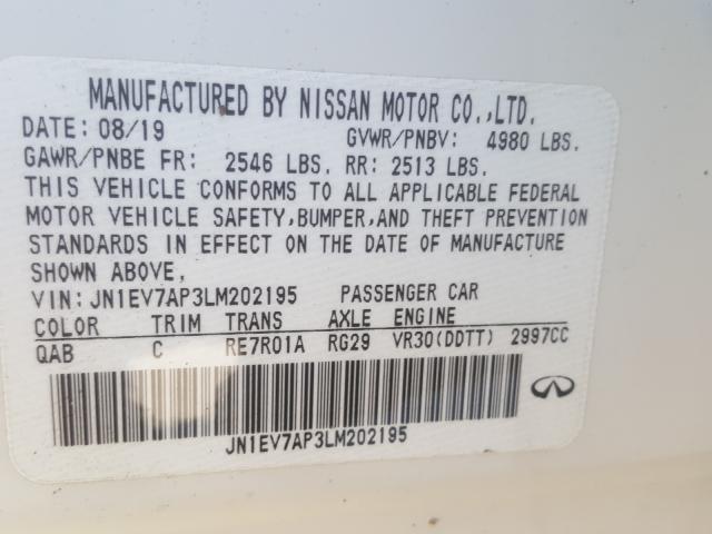 5N1DL0MM7LC521480 - Infiniti QX60 2020