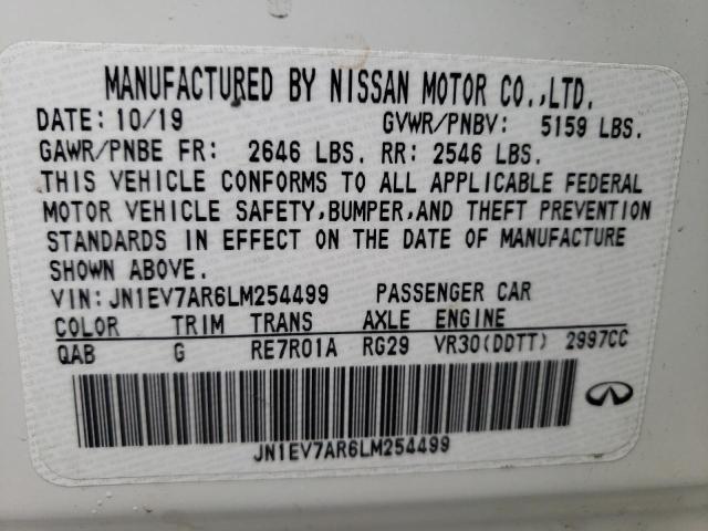 5N1DL0MM6LC540327 - Infiniti QX60 2020