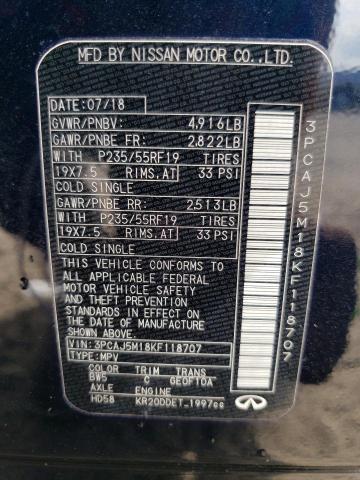 JN8AZ2NE8K9235890 - Infiniti QX80 2019
