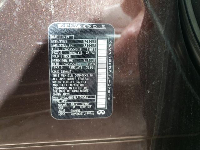 5N1DL0MM0KC523506 - Infiniti QX60 2019