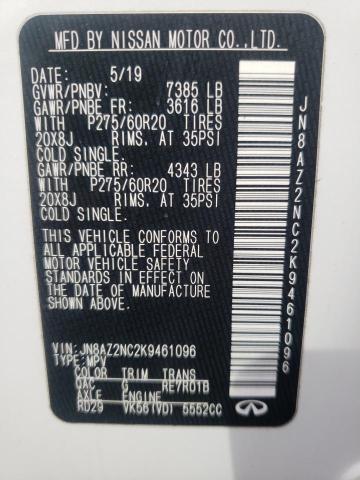 3PCAJ5M19KF145365 - Infiniti QX50 2019