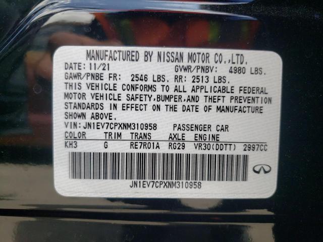 JN1FV7AR7KM800598 - Infiniti Q50 2019