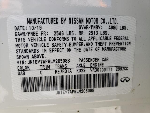 JN1EV7AR0LM252487 - Infiniti Q50 2020
