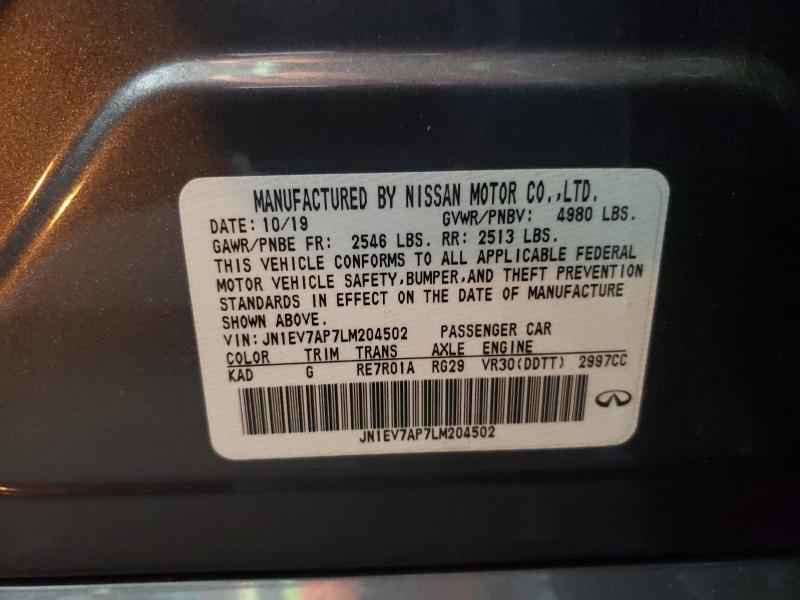 5N1DL0MM5LC528721 - Infiniti QX60 2020