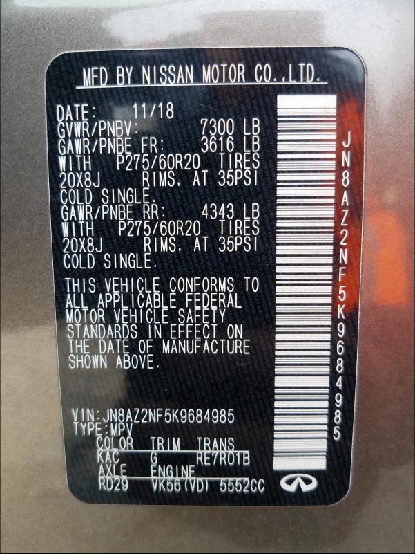 JN1EV7AP4LM201556 - Infiniti Q50 2020