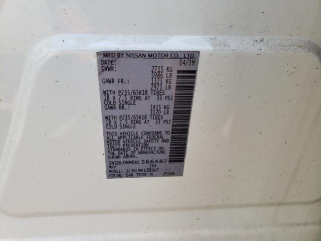 SJKCH5CP1KA009604 - Infiniti QX30 2019