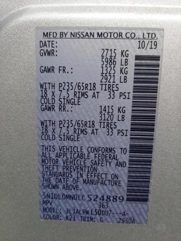 5N1DL0MM6KC513062 - Infiniti QX60 2019