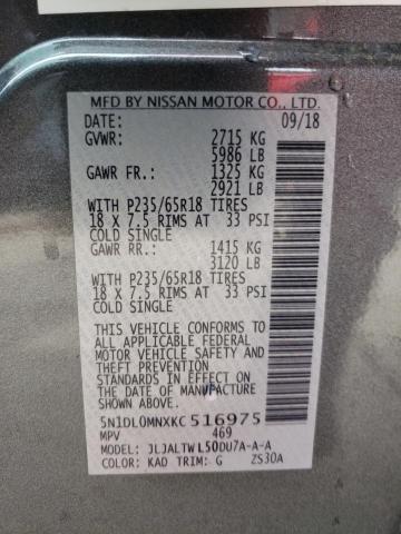 5N1DL0MM0KC557087 - Infiniti QX60 2019