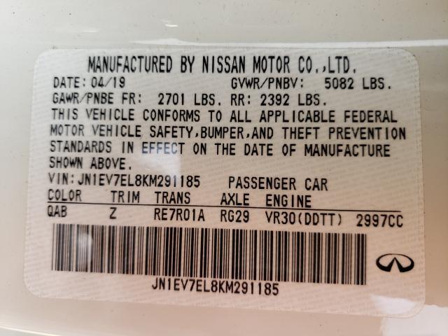 3PCAJ5M34LF102281 - Infiniti QX50 2020