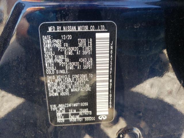 3PCAJ5BA7MF102990 - Infiniti QX50 2021
