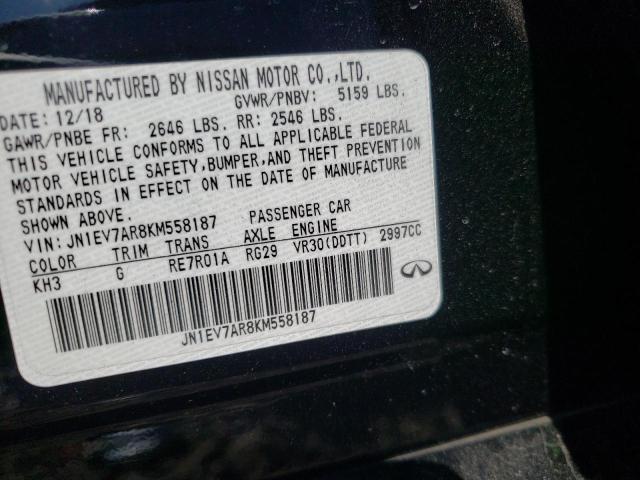 3PCAJ5M30KF148172 - Infiniti QX50 2019