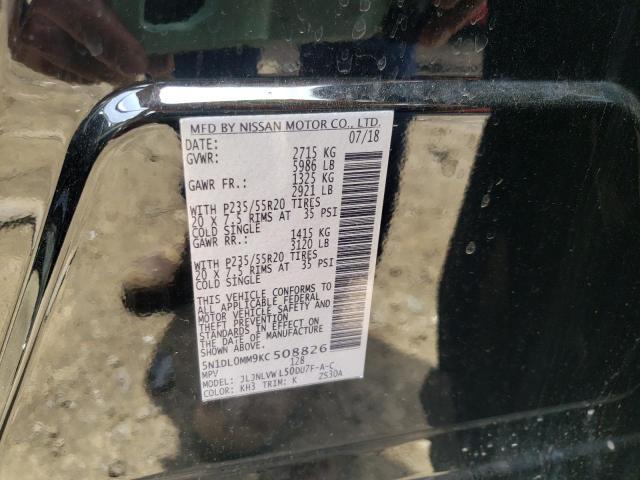 5N1DL0MM0KC528849 - Infiniti QX60 2019
