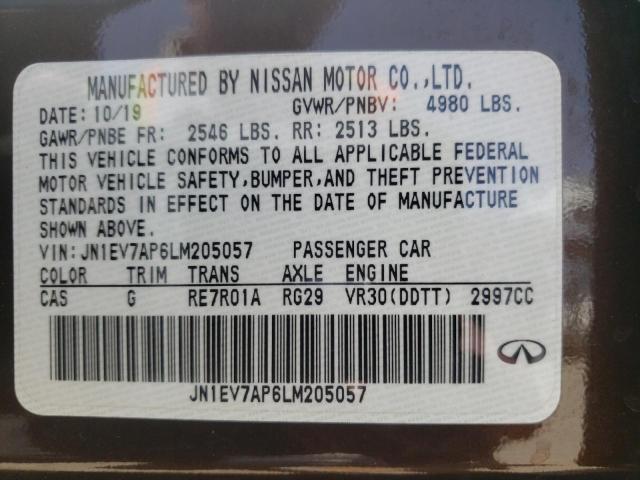 3PCAJ5BA2MF116165 - Infiniti QX50 2021
