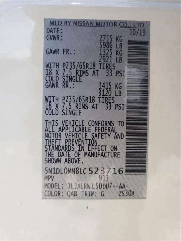 infiniti/5n1dl0mmxkc567657-infiniti-qx60-2019