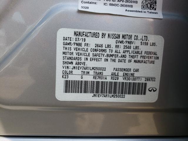 JN1EV7EK4LM341038 - Infiniti Q60 2020