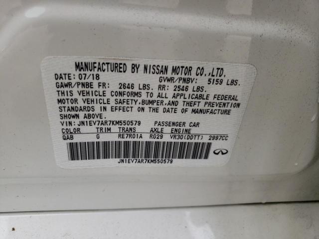 5N1DL0MM2KC503158 - Infiniti QX60 2019