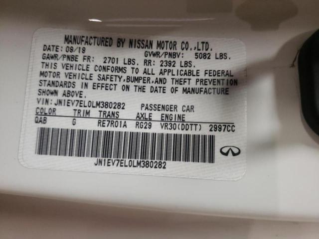 5N1DL0MN1LC537599 - Infiniti QX60 2020
