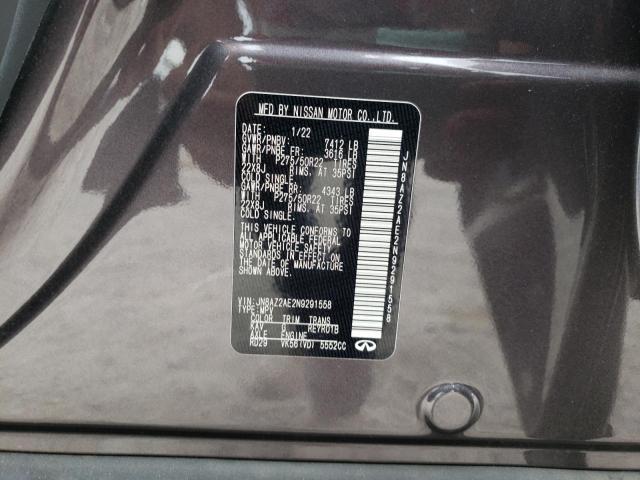 JN8AZ2AE9M9273606 - Infiniti QX80 2021
