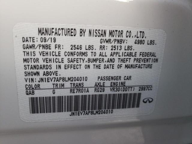 JN1EV7BR3MM750652 - Infiniti Q50 2021