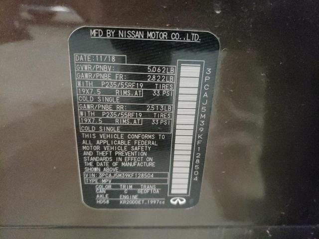 3PCAJ5M16KF138700 - Infiniti QX50 2019