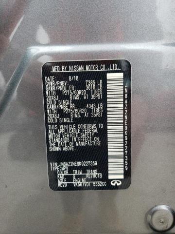 JN8AZ2NE6K9236391 - Infiniti QX80 2019