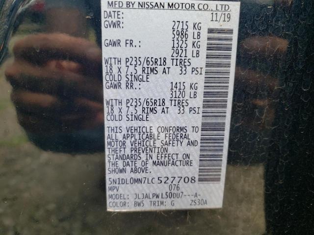 5N1DL0MN3LC522795 - Infiniti QX60 2020