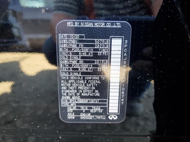 5N1DL0MM7LC501858 - Infiniti QX60 2020