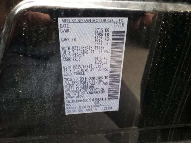 5N1DL0MM3KC527453 - Infiniti QX60 2019