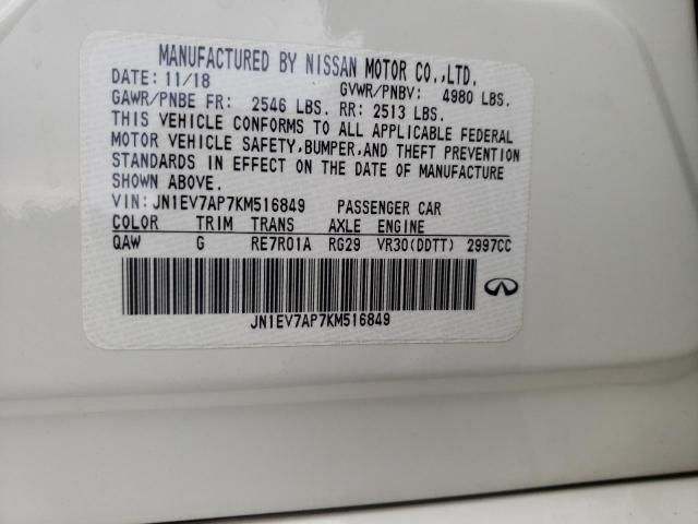 5N1DL0MM6KC520836 - Infiniti QX60 2019