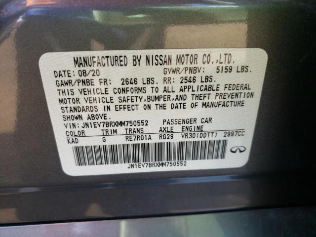 JN1EV7BP7MM701453 - Infiniti Q50 2021